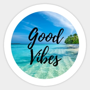 good vibes maldives Sticker